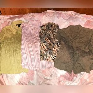 Women's Lot Button Up Blouses